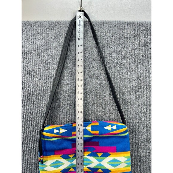 Timberline Ltd Pendleton Drum Blanket Shoulder Bag Purse Multicolor Aztec Wool - Picture 3 of 11